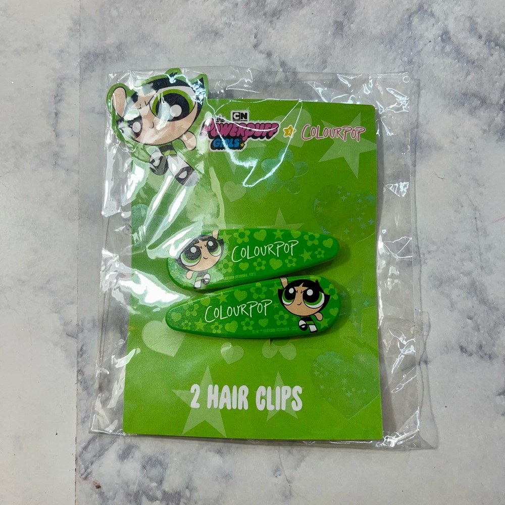 ColourPop x CN The Powerpuff Girls Green Hair Clips Set x2. “Buttercup”